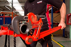 Эксплуатация сложнорычажных трубных ключей Ridgid S-4A