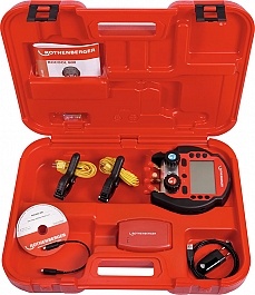 Электронный цифровой манометрический коллектор Rothenberger Rocool 600, 2 температурные клеммы, Red Box, Data Viewer, чемодан