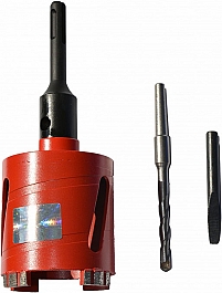 Коронки для подрозетников по бетону Diam MasterLine 82 мм с принадлежностями