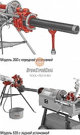 Применение резьбонарезной головы со ступенчатой регулировкой Ridgid 141 NPT R