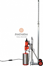 Применение штанги распорной телескопической для алмазного бурения Voll Industrial VQC-50